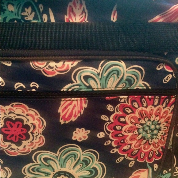 NWT Navy Floral Duffle Bag - Picture 2 of 4